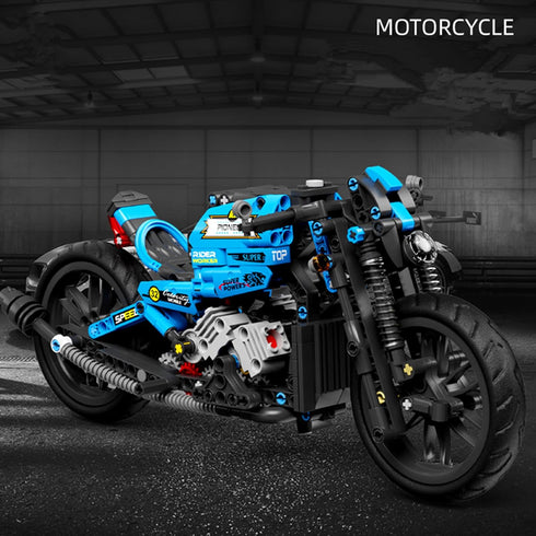 Motorcycle Toy Building Sets with 469 Particles, STEM Educational Model Kit for Children Age 8+