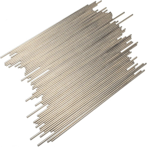 EUDAX 100Pcs 2mm Dia. STEM Toys Round Rod Axles for DIY Toy RC Car Boat Helicopter Model Part (2mmx150mm)