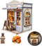 DIY Miniature House Kit, Mini Dollhouse Kit with LED for Beginners Adults,