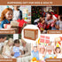 Wooden Money Box Money Bank, Countdown Saving Box with 10000 Dollars Target for Boys Girls (10000 USD)