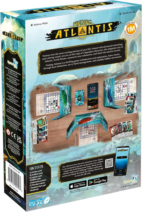 1 4 45 14+ Synapses Games | Finding Atlantis | Exploration & Deduction Game | Digital App Companion | to Players |