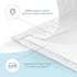 Set, 6 100% Muslin Burp Cloths Pieces, Organic Cotton Hand Washcloths for Baby Boys and Girls Extra Absorbent and Soft