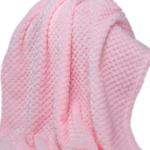 Fuzzy Blanket for Baby - Soft Warm Cozy Coral Fleece Toddler Receiving Blanket for Crib, Stroller (28Wx40L)