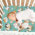 Pigsaly 27x39 Inch Crib Sheets Kawaii Guinea Pigs Baby Sheet for Standard Crib Mattress Boys Girls Toddler Bed Sheets