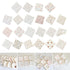 Bottone 6-Layer 28x28cm/11x11inch Baby Washcloths Soft Reusable Newborn Face Towel Baby Wash Cloths for Boys Girls