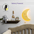 17.7 11.2 1.5-in Lumipets Moon Wall Light - Nursery Decor, Baby Room Decoration, Wall Mounted, Battery Operated