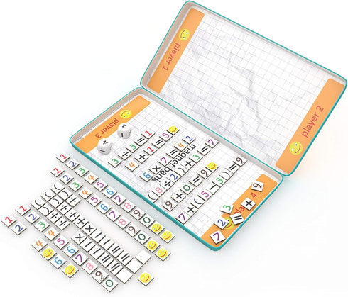 The Purple Cow Maths Game, Magnetic Travel Game for Boys and Girls, Unique Arithmetic Practice Activity
