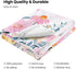 J&SBGFT 30"x40", Color6 Personalized Baby Girl Blanket, Customized Safari Swaddle, Name Receiving Blanket, Custom