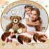 12 Inch Set Silipull Bear Stuffed Animals with Voice Recorder Photo Pendant Cute Soft Plush Bear Messages Playback