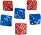 LEARNING ADVANTAGE Subitizing Dice - Set of 6, Hands-On Math Manipulative for Early Numeracy, Math Games for Kids.