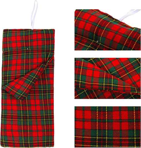 BARWA Doll Christmas Accessory, Plaid Sleeping Bag Pajamas for 11.5 inch Doll, Xmas Gift