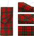 BARWA Doll Christmas Accessory, Plaid Sleeping Bag Pajamas for 11.5 inch Doll, Xmas Gift