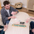 Elbow Set, 9 2-3 Room Games Cribbage Folding Wooden Board with Colored Pegs and Poker Playing Cards, Portable Travel
