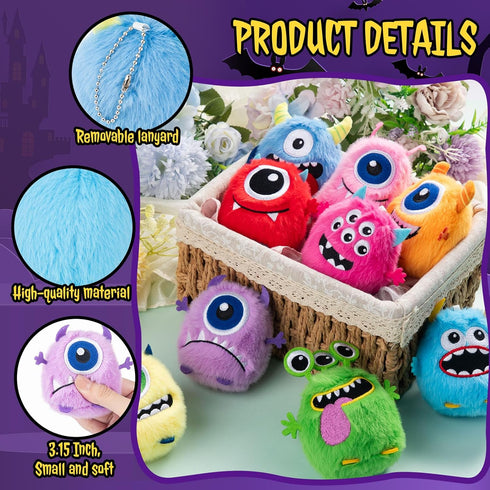 Libima 9 3.15 Inch Pcs Mini Stuffed Animals Bulk Adopt a Pet Party Favors Small Plush Keychains Cute Ornaments Toys