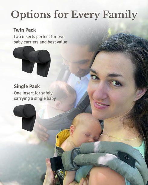 TwinGo 7 lbs Pack Infant Insert for Newborn Carrier - Baby Carrier Accessories for Front Carry - Soft Foam Cushion