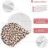 Mazeann 4 Pack Leopard Cheetah Print Burp Cloths Baby Boys Girls Absorbent Soft Cotton Burping Cloths Rags