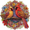 Wooden Puzzles for Adults: Cardinal Puzzles with Wood Box, Thanksgiving Theme, 100 Pieces