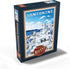 500 MyPuzzle Greece Santorini - in Blue and White, Vintage Travel Poster - Premium Piece Jigsaw Puzzle for Adults