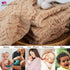Daxue Set 5 2 Natural Colored Cotton Muslin Washcloths & Swaddle Blankets - Burp Cloths + Receiving Blankets