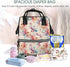 Qewfoju 2 Backpack Backpack Cute Axolotl Print Diaper Bag Large Capacity Diaper Baby Changing Bags