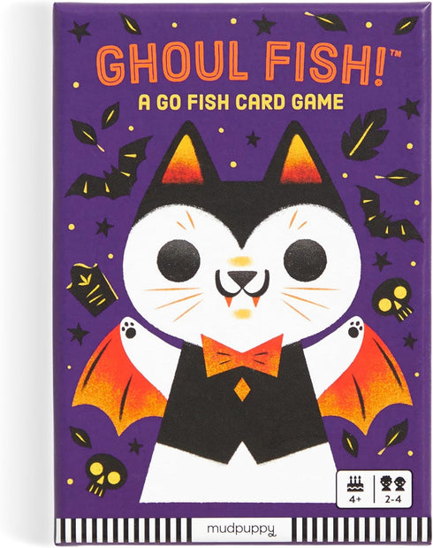 Mudpuppy Ghoul Fish! – A Spooky Ghost Cat Version of Classic Kids Go Fish Card Game