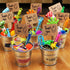 32 Pcs Neon Bubbles Party Favors - 8 Colors Mini Star Bubble Wands in Gift Box for Kids Birthday Treats
