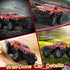 2.4GHz 1:20 Remote Control Cool Off-Road Vehicle Truck, RC Car with LED Lights, Scale Off-Road Vehicle, Red RC