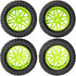 ShareGoo OD 96mm/3.77 RC Rubber Tire w/Plastic Rim 12mm Hex Compatible with HSP 94170 94155 1/10 RC Course Truck Wltoys 1/14 144001 144010 124007 124019 12428 RC Car