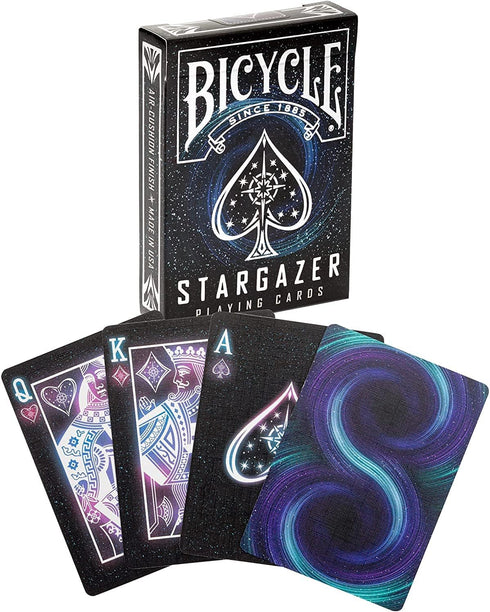 Bicycle Stargazer Collection - 6-Deck Collector's Bundle with New Moon, Observatory, Nebula, Sunspot, Falling Star