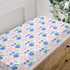 HawSkgFub 32"/34" 16" Pink Bow Hydrangea Floral Changing Pad Cover for Baby Girls Shower Gift, Boho Blue Flowers Ribbon