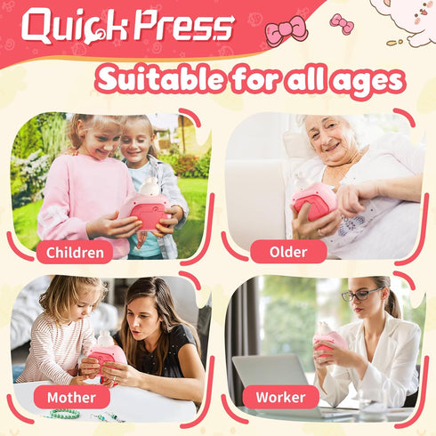 QBvuj Easter Bunny Pop Push Game,Easter Basket Stuffers,Sensory Pop Fidget Toys for Kids with Autism,Easter Egg Fillers