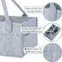 Large Grey Baby Diaper Caddy Organizer by Mr. Pen - Stylish & Functional