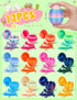YILCER 12PCS 3D 3D 5-7 8-12 Printed Dragon Eggs Articulated Dragon Egg Fidget Toy Printed Dinosaur Egg Surprise Animals