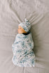 Indigo Premium Knit Baby Swaddle Blanket - Large Size