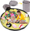 Toy Storage Organizer for Playroom, 13"W x16.5"H Foldable Bin with Play Mat