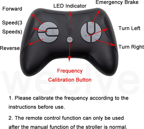 JR1839 2.4G Black Parental Remote Control Car, Bluetooth Remote Control Accessories,Matching JR Receiver Electric Ride