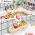Original Two Compartment Easy-access Mesh Bath Toy Organizer for Bath Tub with Quick Drying Large Openings, Cute