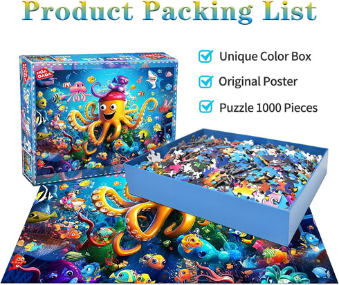 Jigsaw Puzzles for Adults 1000 Piece Puzzle for Adults 1000 Pieces Puzzle 1000 Pieces-Beautiful Colorful Ocean