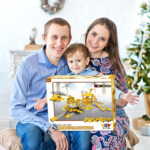 Set 3 4 5 6 TOY Life Construction Toys - Toy Construction Vehicles with Toy Trucks for Year Old Boys - Toy Car Garage