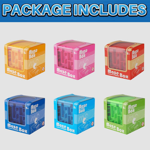 ZPISF 6 Pack Money Maze Puzzle Gift Boxes, A Fun Unique Way to Give Gifts for People You Love, Great for Kids