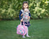 Adjustable Grey Unicorn Doll Carrier for Little Girls