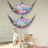 Stuffed Animals Net or Hammock Kids Toy Storage Organizer with LED Light Unicorn Castle Hanging Corner Stuffed Animals Holder Kids Girls Room Decor (Pack of 2)