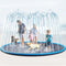 Lewtemi 10 ft Extra Large Non-Slip Splash Pad, 120" for Kids and Dogs, Summer Outdoor Fun Backyard Fountain