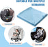 Miracle Baby 35.4"x35.4" Car Seat Swaddle Blanket, Waffle Carseat Blanket for Babies, Stroller Wrap Blanket for Infants