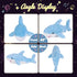 Hopearl LED Musical Stuffed Shark Toy, Lighting Up Singing Plush with Adjustable Volume for Kids, Blue, 16''