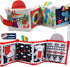 Tummy 0-3-6-12 bebe mondo High Contrast Baby Toys for Newborn, Black and White Time Mirror Toy Baby Books for Babies
