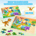 6 Pack 3 4 5 60 LACCHOUFEE Wooden Vehicle Puzzles for Kids Age Year Old, Pcs Montessori Toddler Animals Jigsaw Puzzles