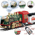 PaLeyFer Set 3 8 Kids Electric Train - Remote Control w/Smoke, Sounds, Lights - Rechargeable for Christmas Tree - Train