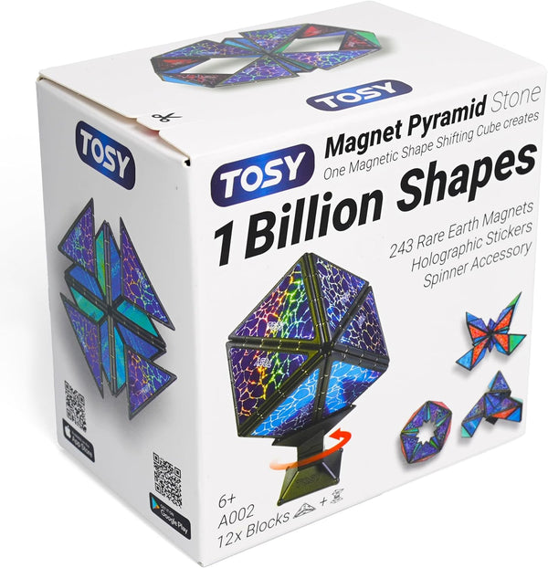 TOSY Magnet Pyramid Stone - 1 Cube Transforms into 1 Billion Shapes