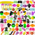 UUSYCUN 72PCS Halloween Mochi Squishy Toys, Squishy Party Favors for Kids, Kawaii Squishies